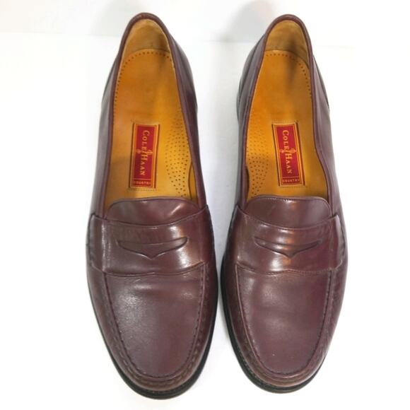 Cole Haan Country burgandy leather loafers 12 main image 5